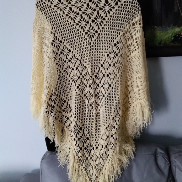 Handcrafted Boho Crochet Wrap - Picture 4 of 8